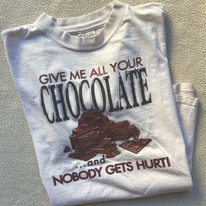 Vintage 90s Chocolate Candy Snack Tee XL